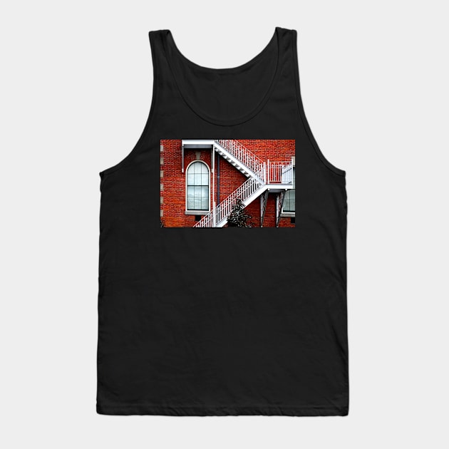 Bricks, Windows & Stairs Tank Top by LaurieMinor